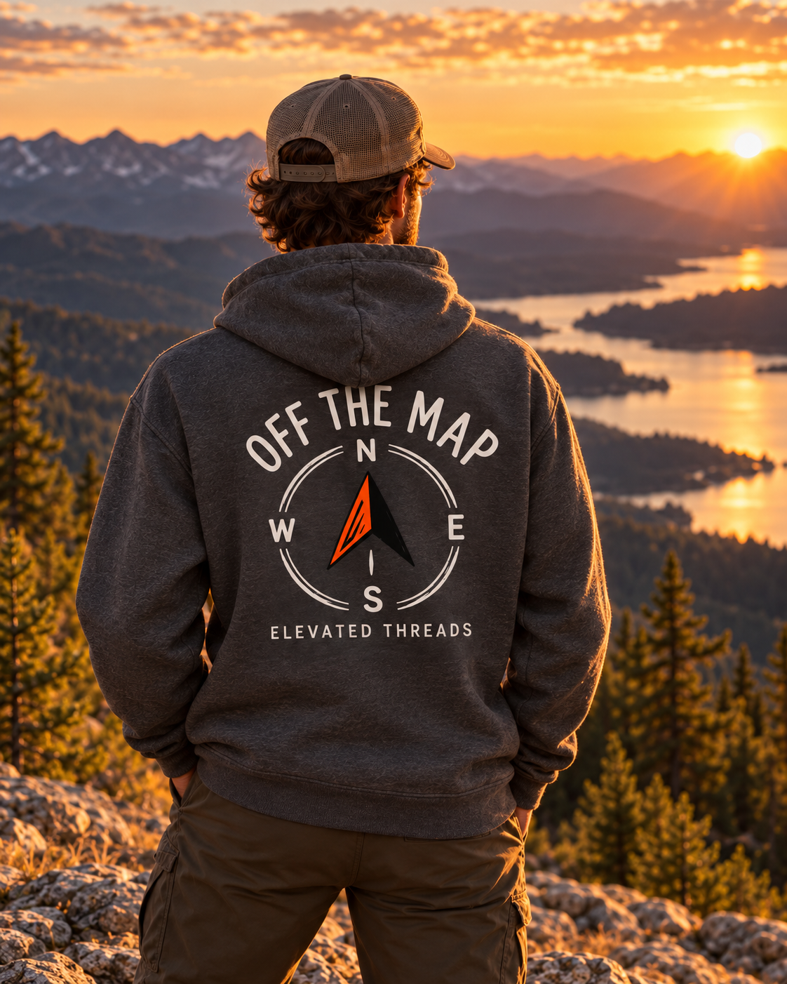 Off the Map Graphic Hoodie | Elevated Threads Apparel